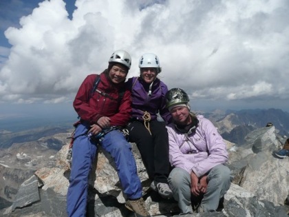 Andrea, Jess, and I.  On top of Grand Teton