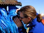Dave Anderson photographing a Buddhist temple in Mongolia